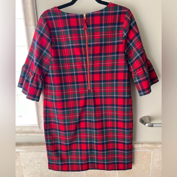 Vineyard Vines Merry Red Plaid Shift Dress Women’s Size 4 EUC - Picture 3 of 16